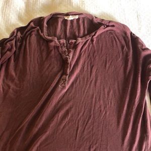 Blu spero Maroon soft tee